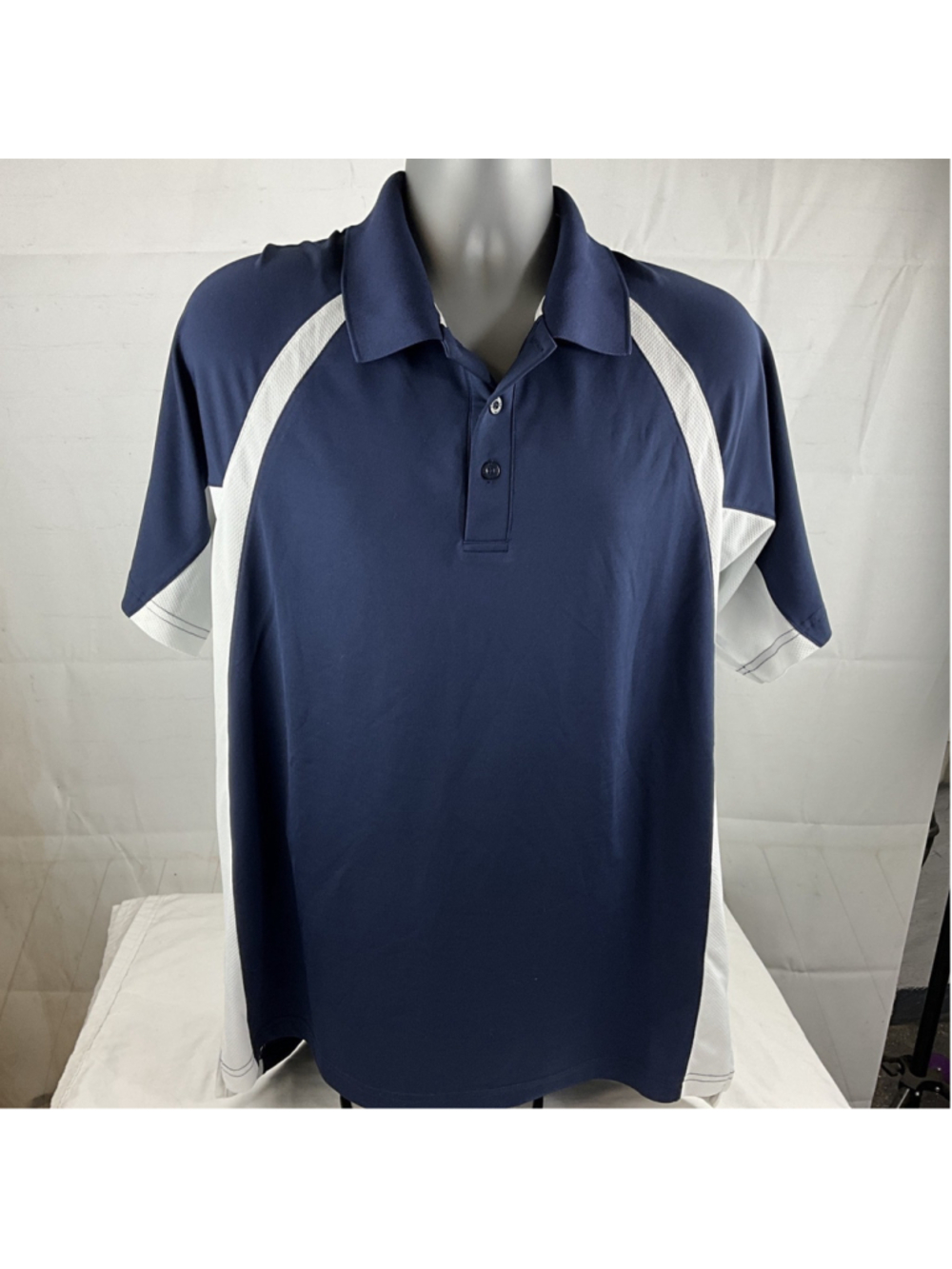 Under Armour Men's Golf Polo - Midnight/white Size XL Heat Gear